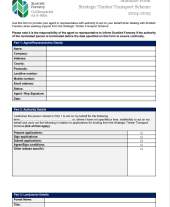 Strategic Timber Transport Scheme - Agents mandate form 2024-25